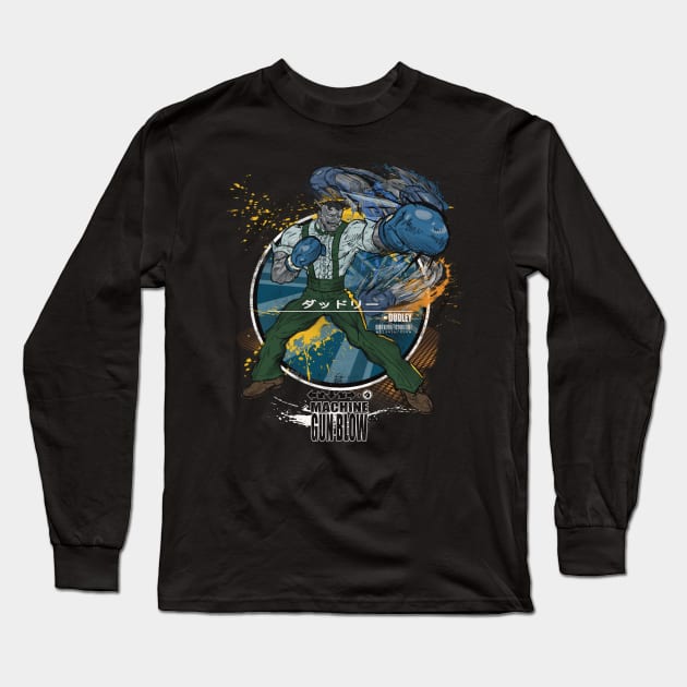 DUDLEY - MACHINE GUN BLOW Long Sleeve T-Shirt by JF Penworks